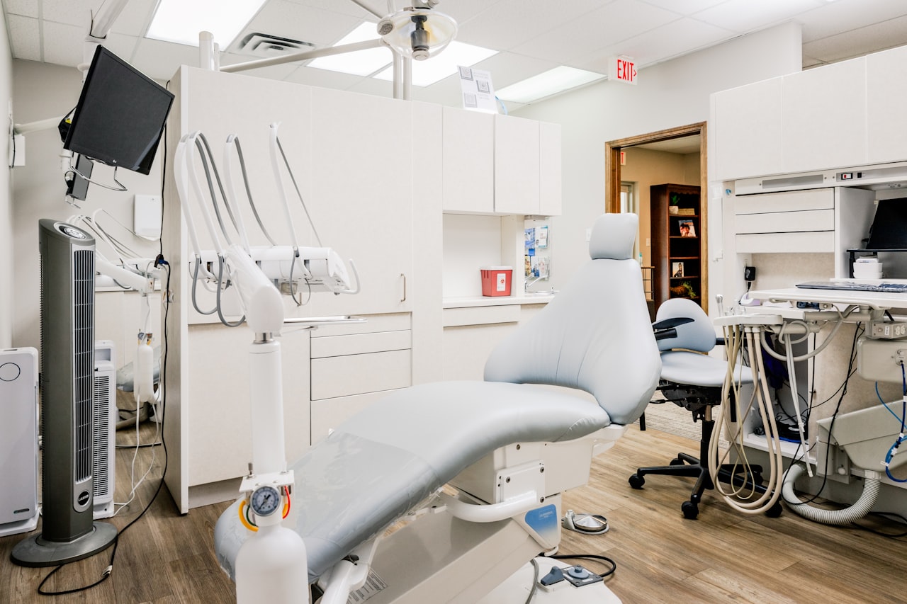 Interior of a modern, calm dental practice